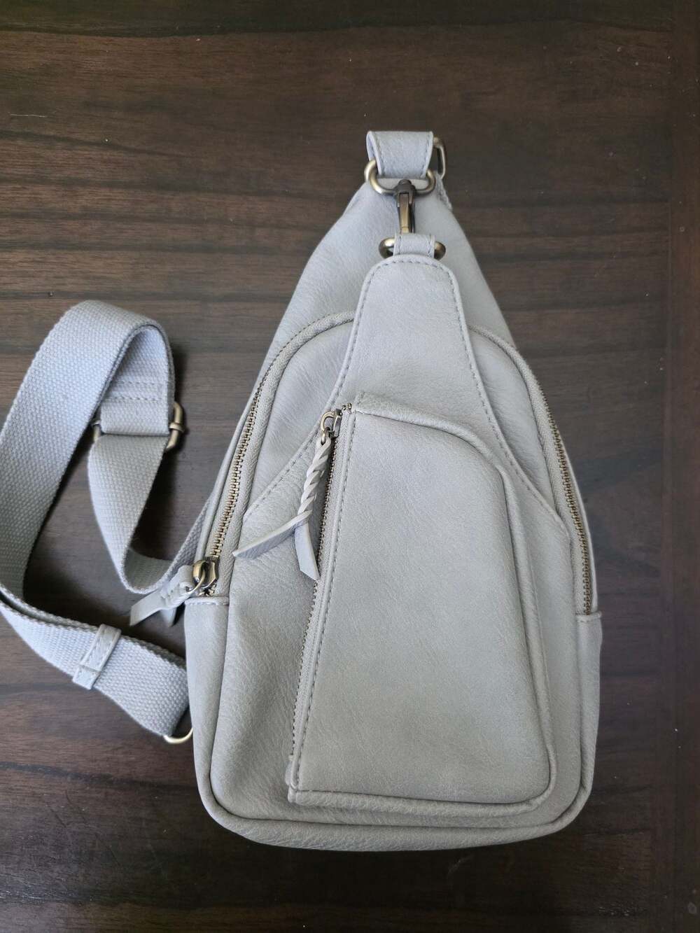 Antik Kraft Tasha Soft Vegan Leather Crossbody Sling Backpack